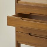 Maison Regain blond elm chest of drawers vintage circa 1970