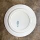 Round flat dish St Amand in blue ironstone