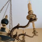 Empire style chandelier in gilded bronze