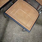 Cesca chair Marcel Breuer B32 modern Italian mid-century, set of 4 from the 70s.