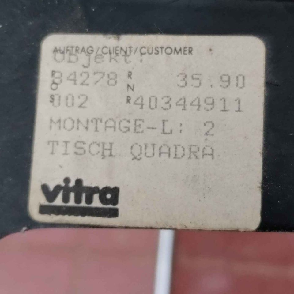 Contract Quadra dining table by Charles and Ray Eames for Vitra