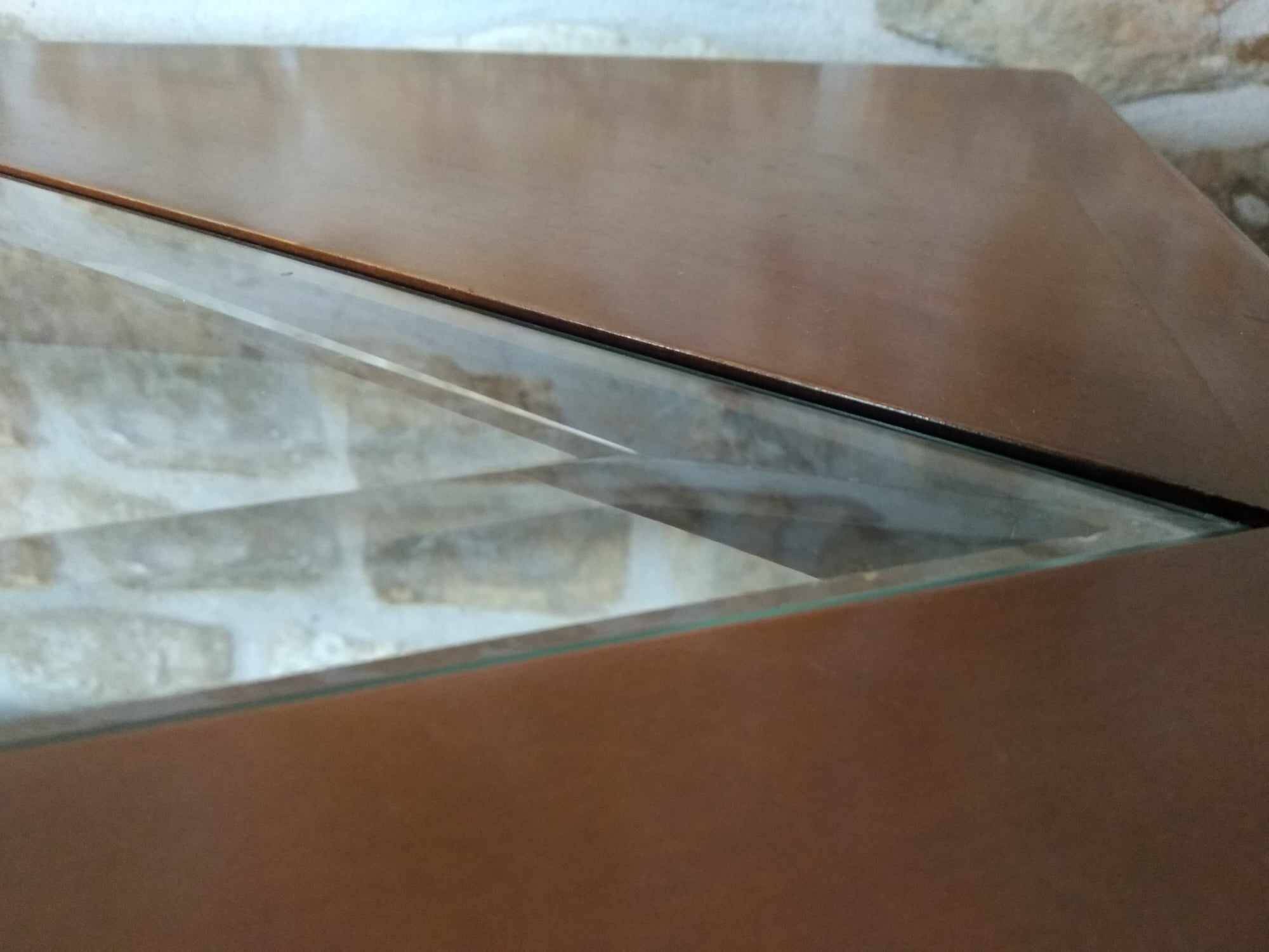 Glass center coffee table