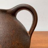 Brutalist vases and carafes from the mid-century by Hartwig Heyne pottery, Germany, 1960s.