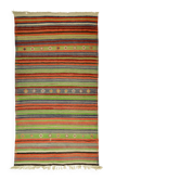 Vintage Striped Turkish Kilim Rug 175x296 cm Handwoven Wool