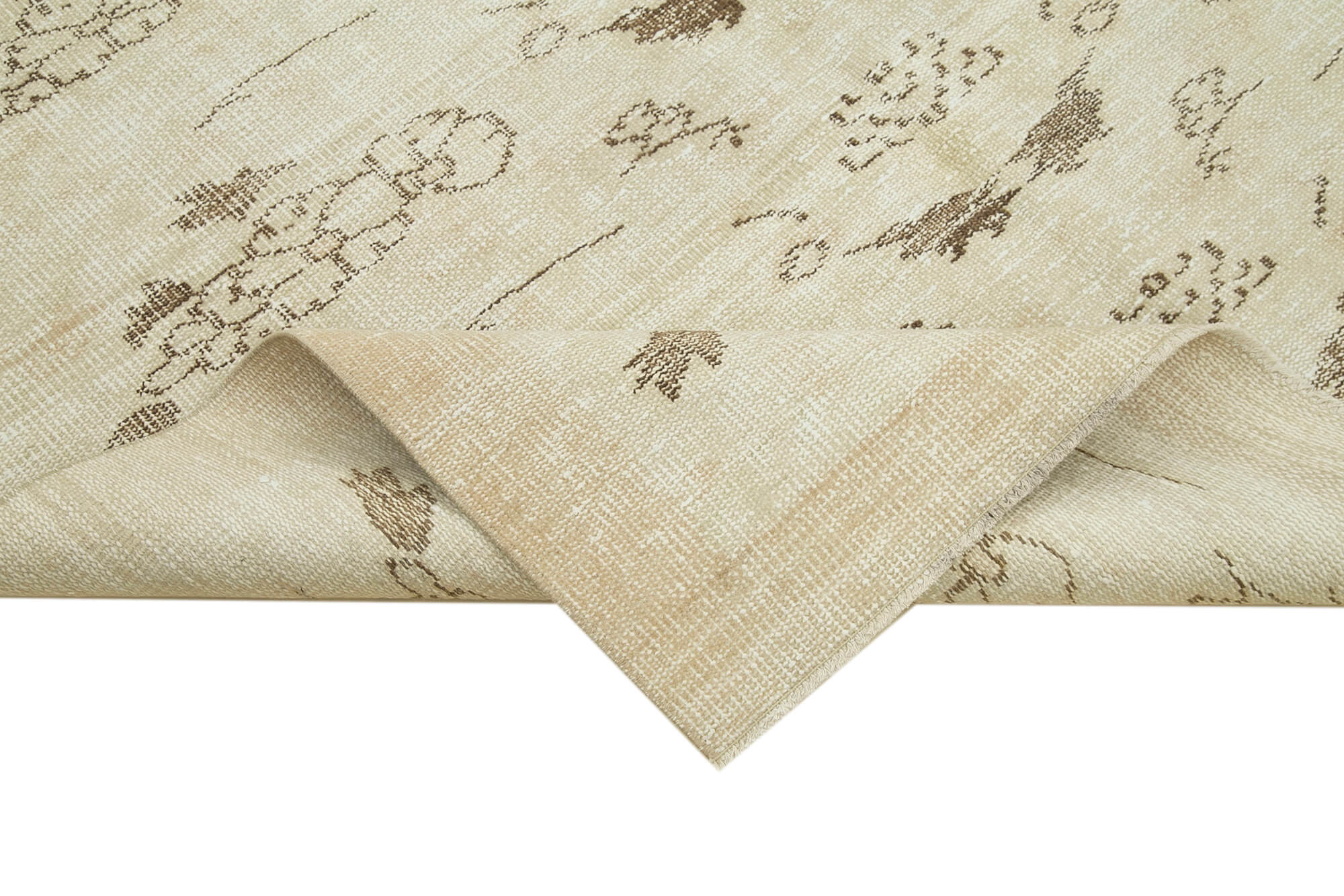 Handwoven Antique Anatolian Beige Rug 171 cm x 261 cm - 38885