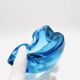 Murano Glass Pocket Vase Flavio Poli Sommerso Blue Aquamarine