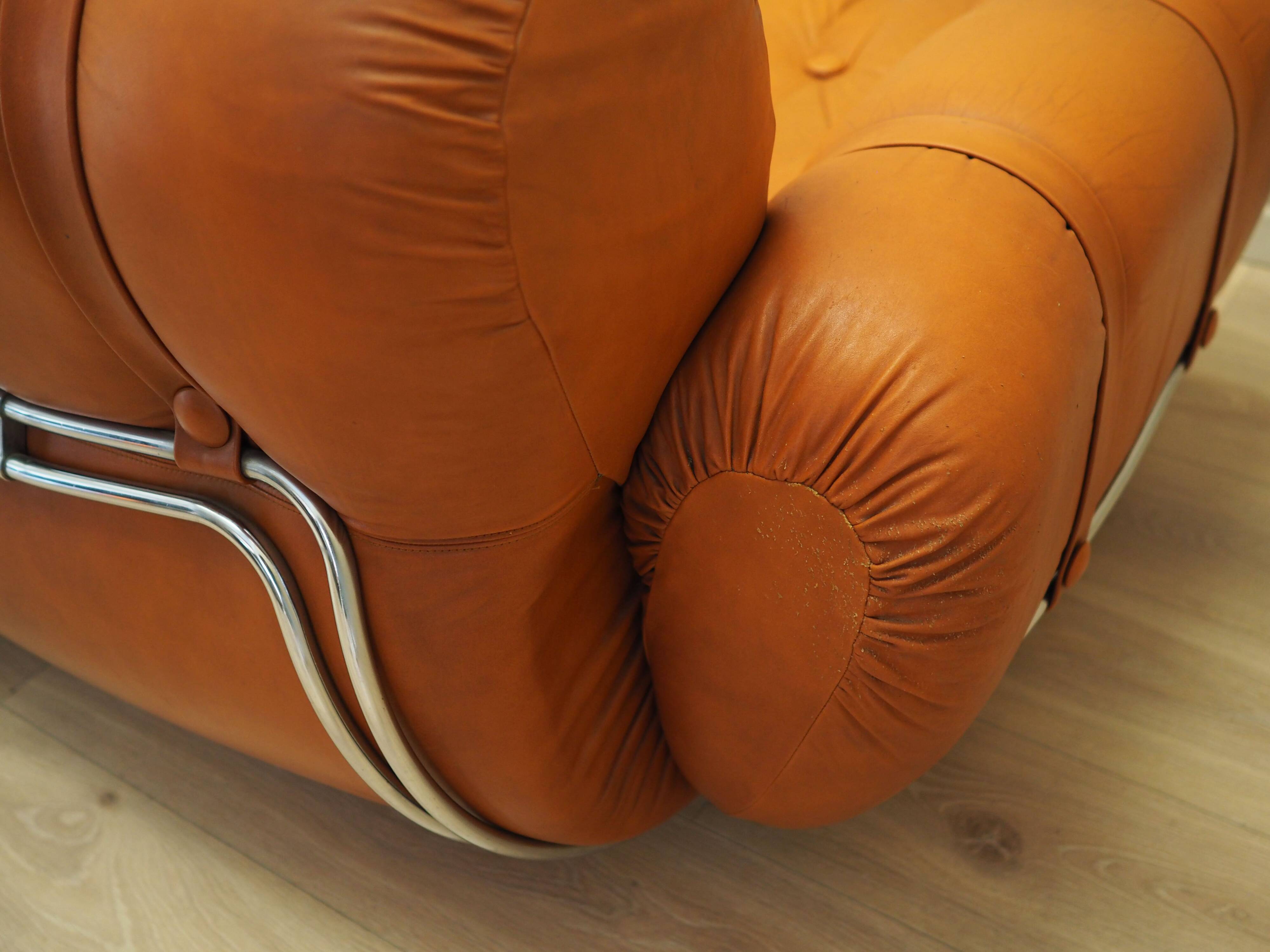 Orange sofa, Space Age design, 1960s, production: Italy