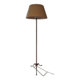 Lampadaire vintage années 50 tripode laiton doré