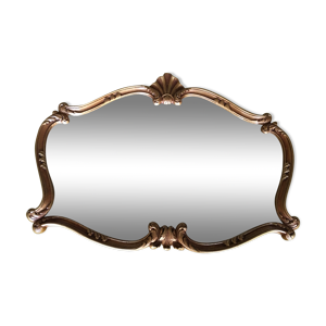 Miroir doré en résine