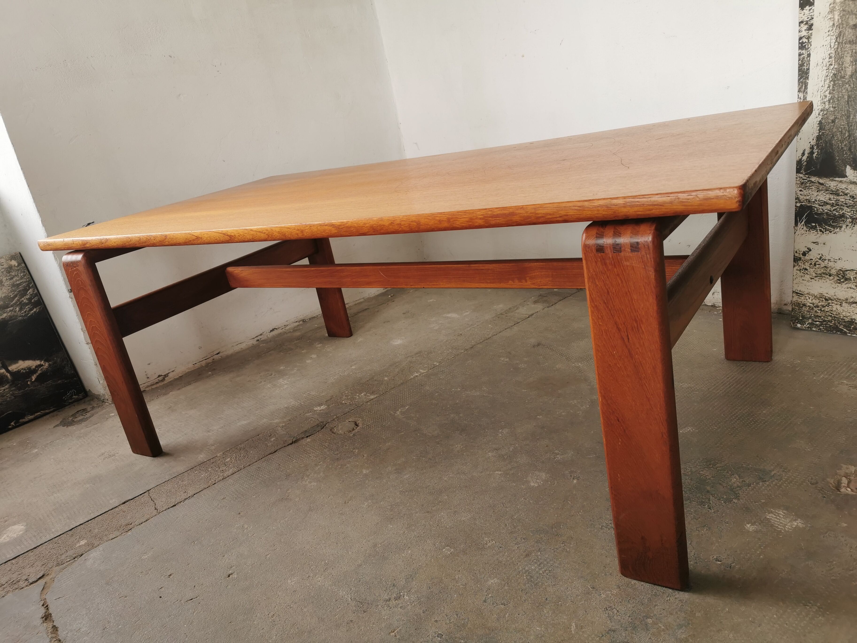 Scandinavian style teak coffee table