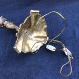 French Bronze Brass Table Lamp: Louis XV Style Vintage Lighting