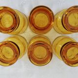 Set of 6 vintage jaunes