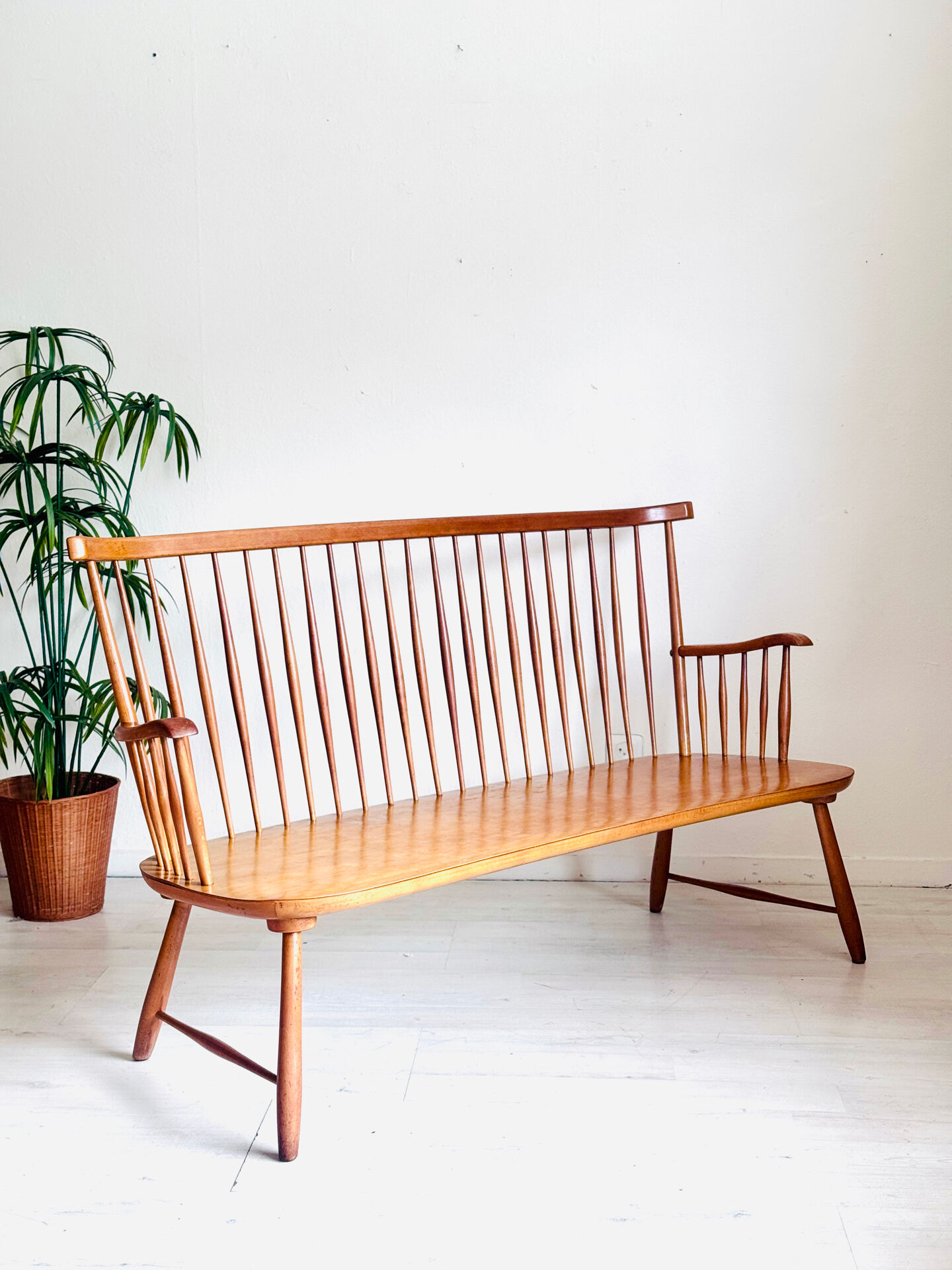Vintage ‘winsdsor’ bench and chairs 1950’s