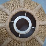 Suspension in jute and braided wicker - lampshade
