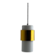 Vintage opaline suspension light from the 1970s