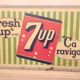 Enseigne métal 7up  1963