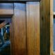 Mahogany showcase with marquetry