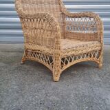 Wicker armchair 1960