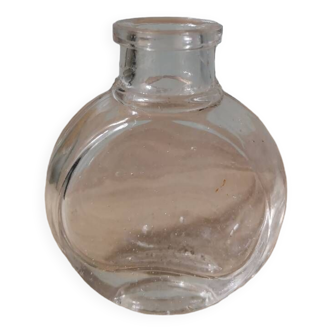 Vial pharmacy bottle vintage old glass molded glass