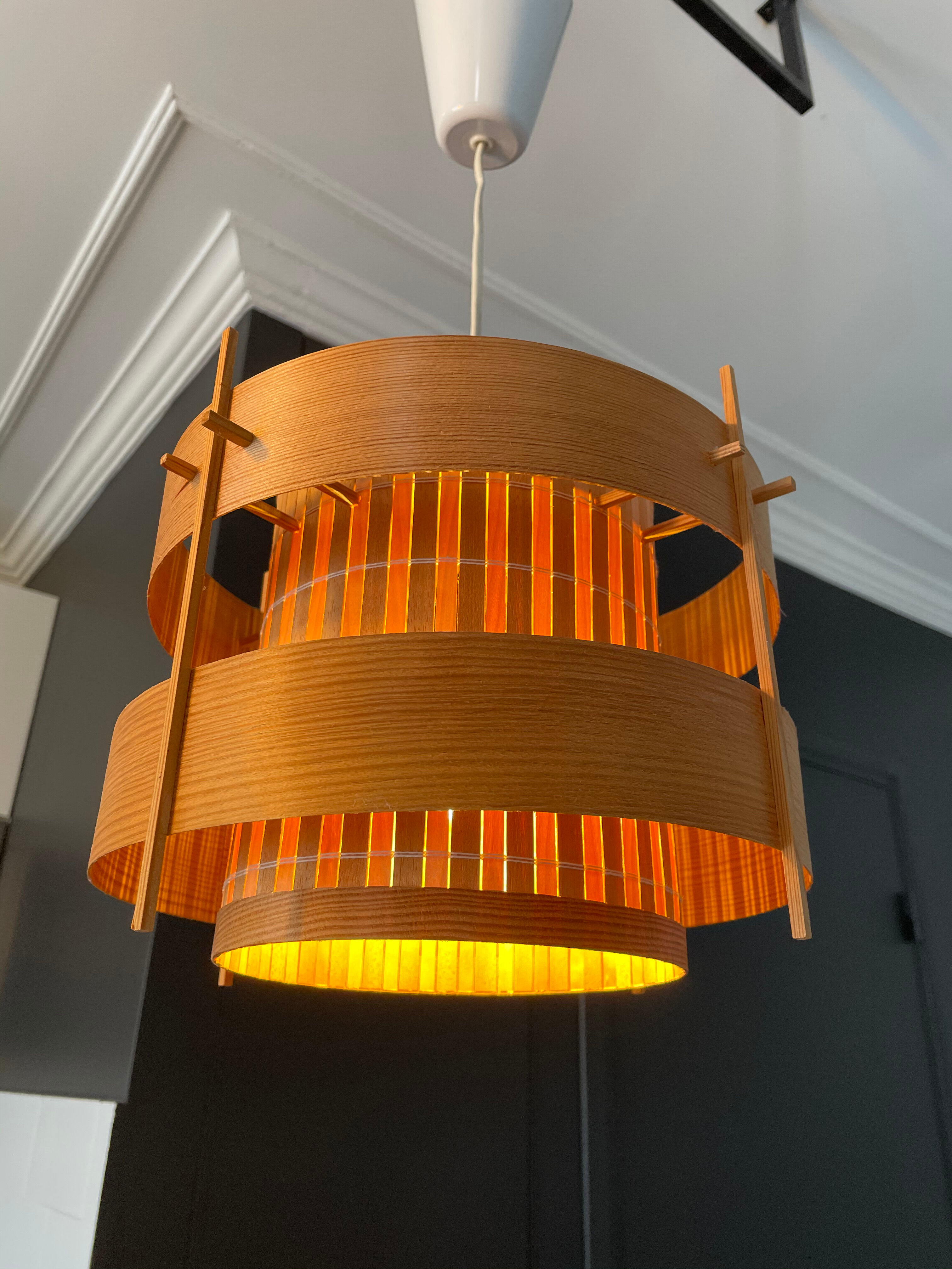 Suspension pine strap Hans Agne Jakobsson Scandinavian Sweden 1960