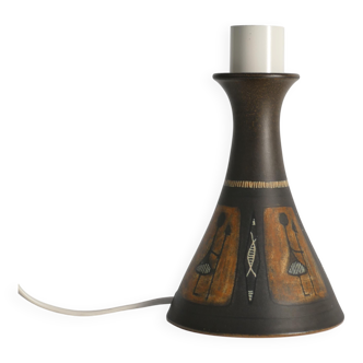 Unique Scandinavian Modern Ceramic Table Lamp by Munk, Sweden