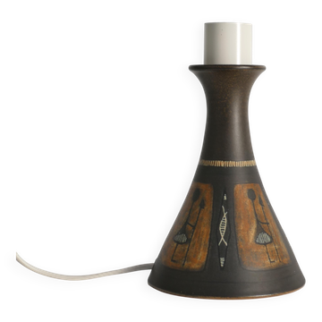 Lampe de table en céramique scandinave moderne unique par Munk, Suède