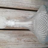 Diamond tip glass decanter