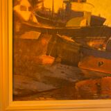 Painting "Martigues Canal, mirror to birds" 1980