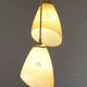 Vintage pendant light Art Deco redesign mustard yellow glass hanging lamp