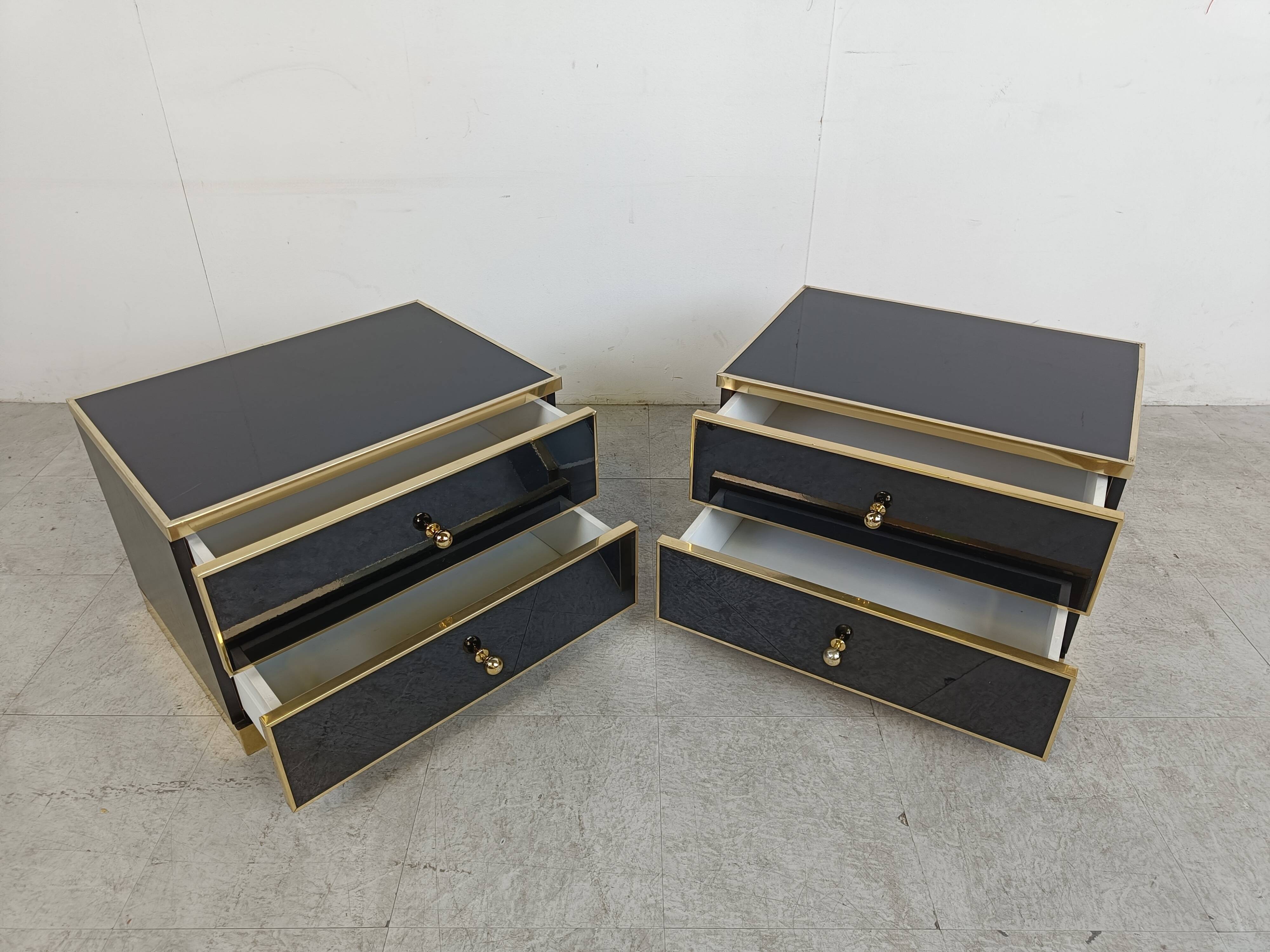 Pair of bedside cabinets, 1970s
