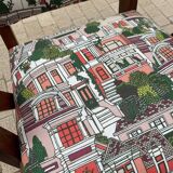 Paire de fauteuil bridge vintage compas