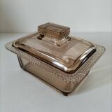 Vintage pressed glass box
