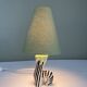 Vintage zebra lamp