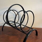 Metal magazine rack attributed to Charlotte Perriand