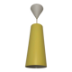 IKEA yellow metal cylindrical pendant light from the 2000s
