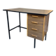 Bureau en métal, bois et formica