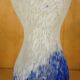 Vase "corolle" en pâte de verre Clichy