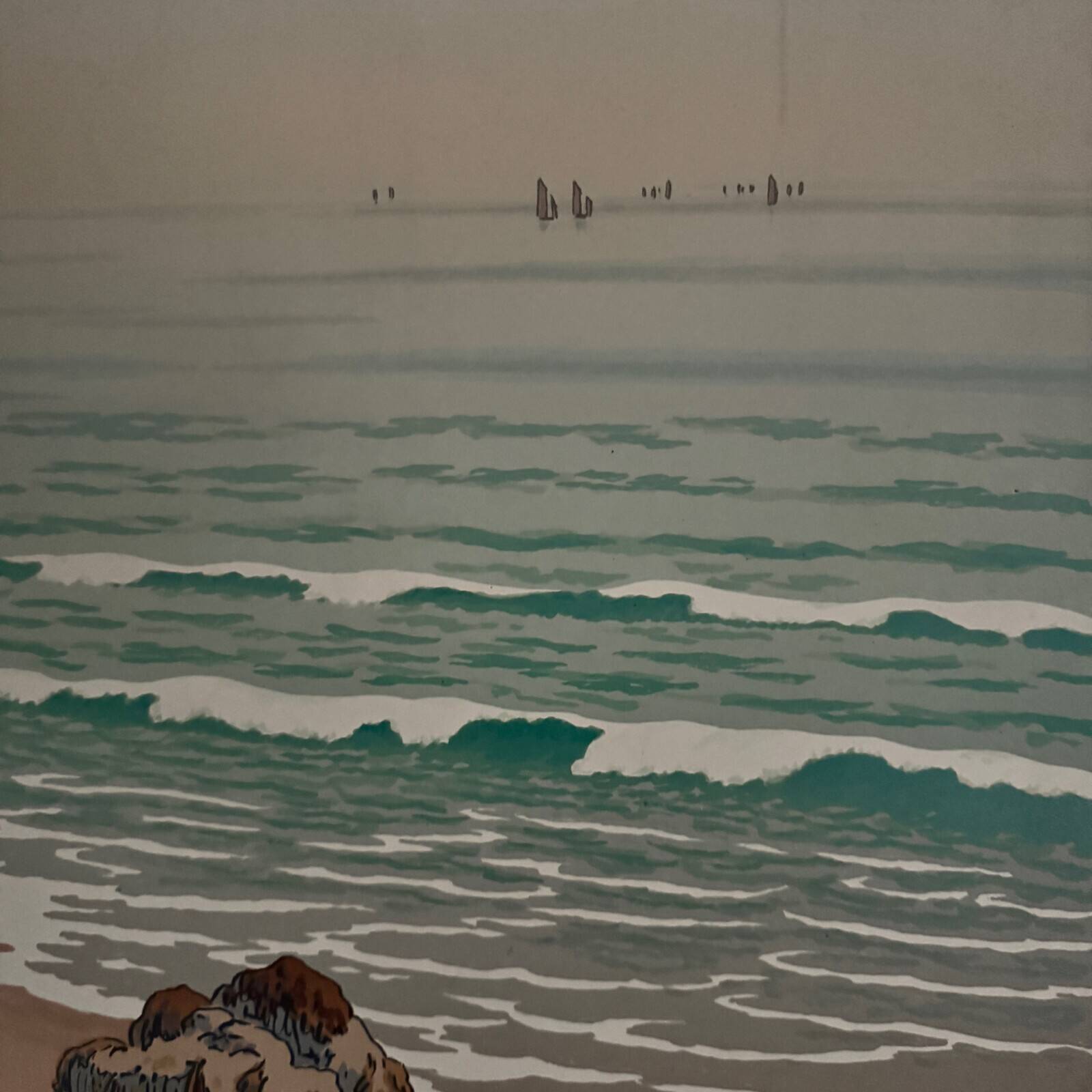 Lithograph by Henri Rivière Aspects of Nature - The Sea