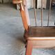 Pair of Brutalist oak armchairs, 1970