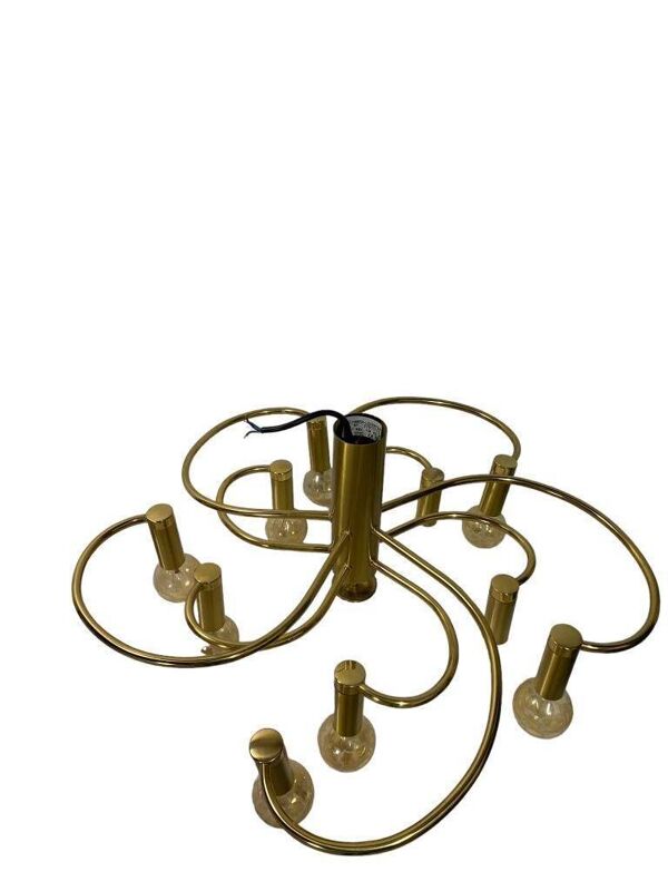 lustre suspendu vintage 'doré'