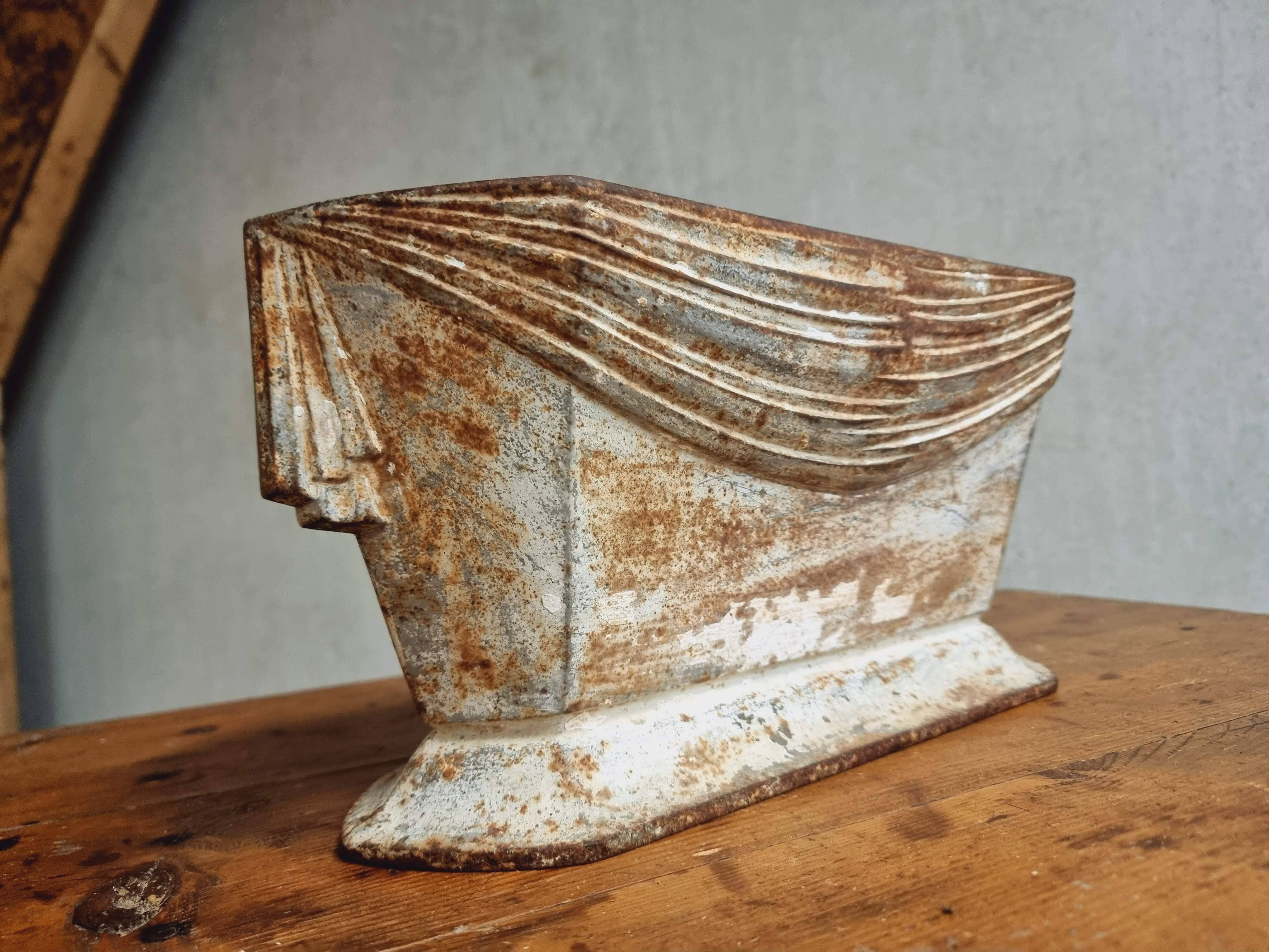 Antique cast iron jardinière French Art Nouveau