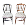 Deux chaises de salon de musique