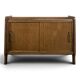 Buffet moderniste en chêne à porte coulissante