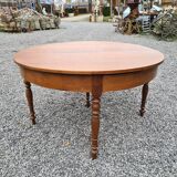 Half moon table in oak