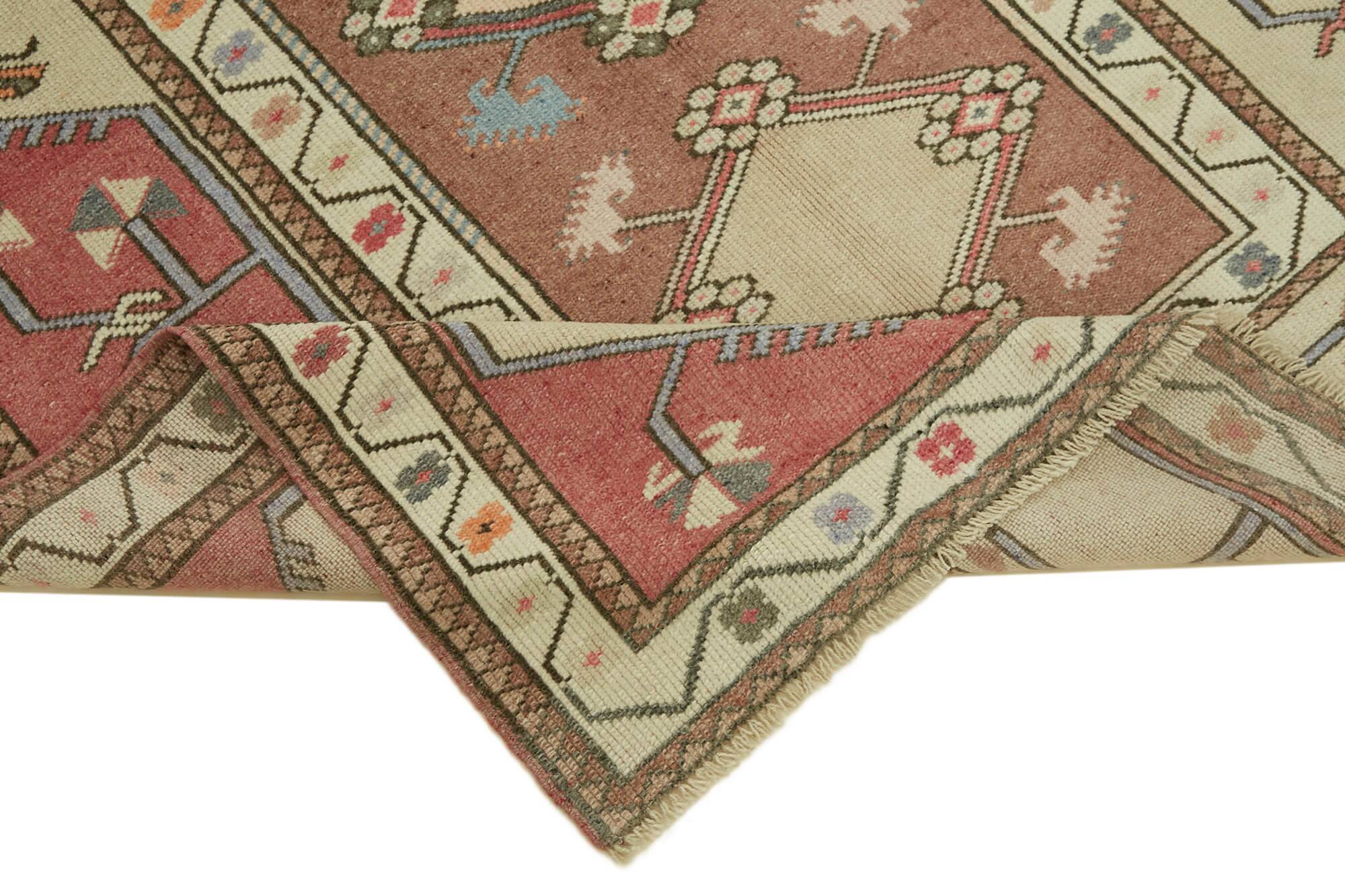 Turkish Vintage Anatolian Rug 127 cm x 225 cm