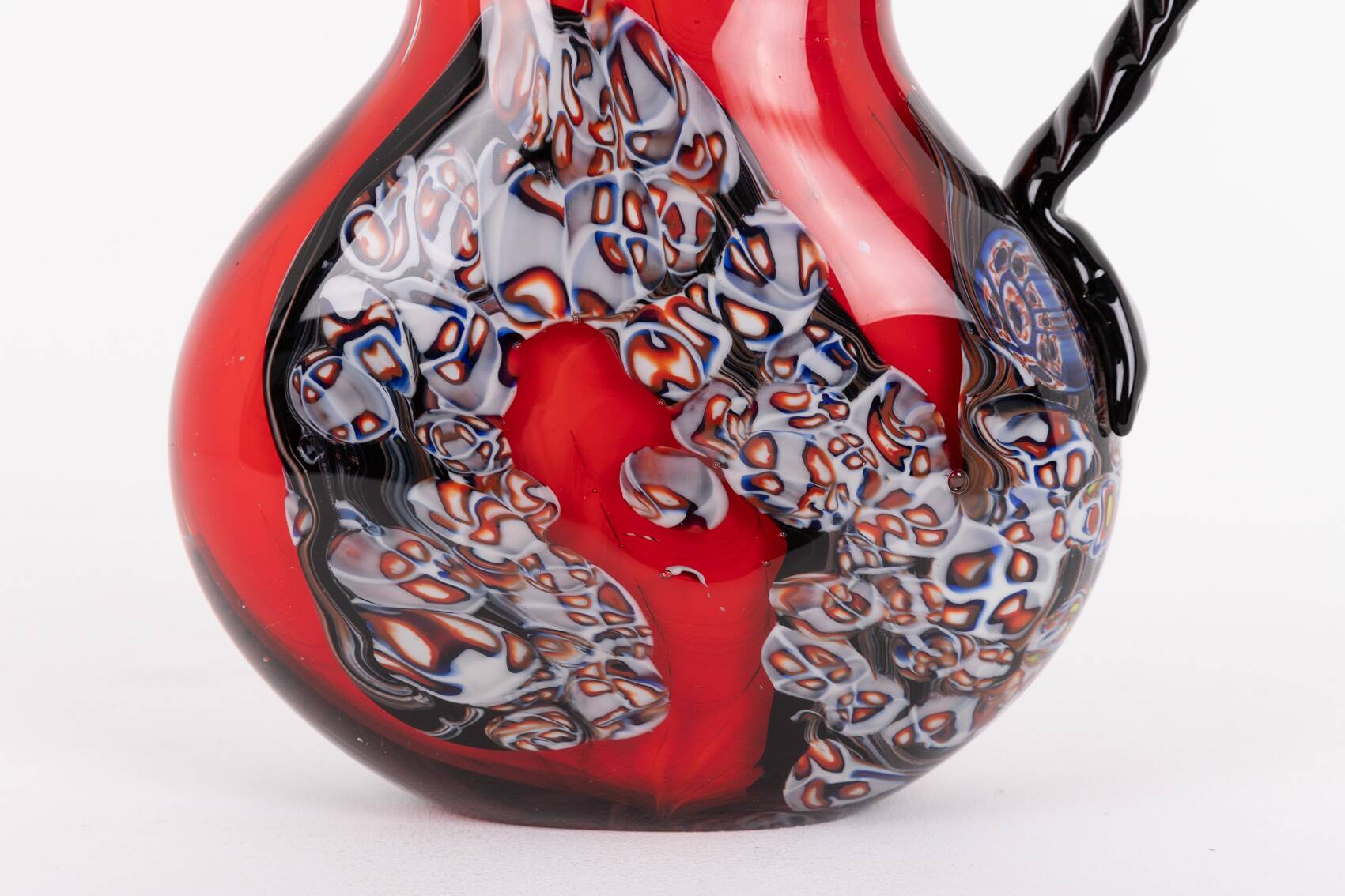 Spectacular Murano glass pitcher, Italy 1980’s