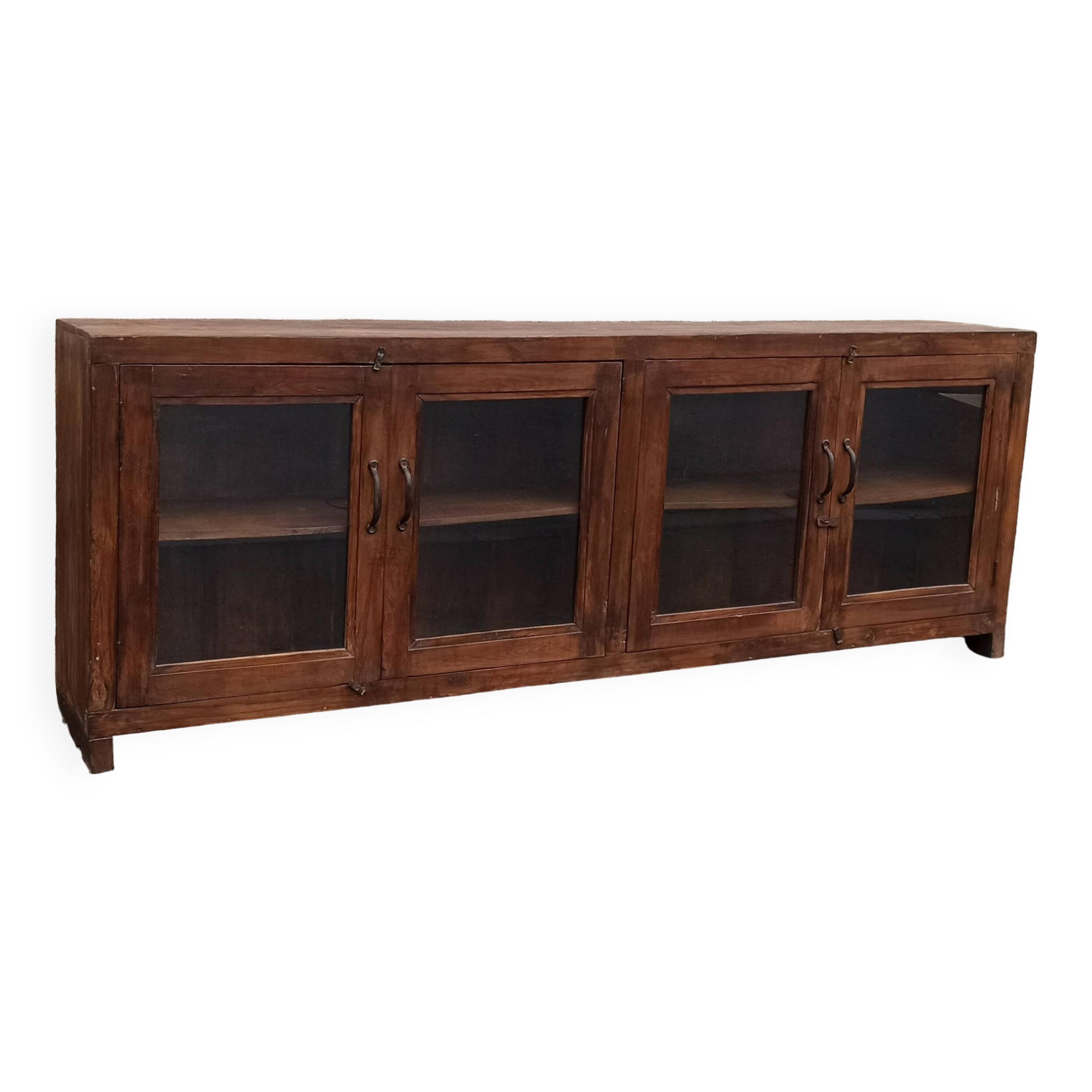 Wooden glass sideboard