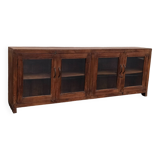 Wooden glass sideboard