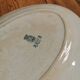 Old oval dish Gien, Clover