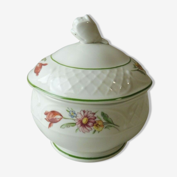 Old sugar bowl, Tulip, ceramic, Villeroy & Boch